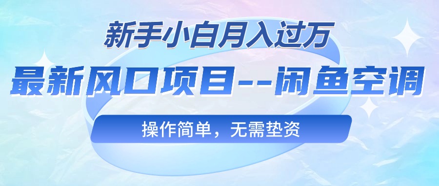 (10767期)最新风口项目—闲鱼空调,新手小白月入过万,操作简单,无需垫资-来友网创