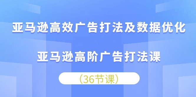 (10649期)亚马逊高效广告打法及数据优化,亚马逊高阶广告打法课-来友网创