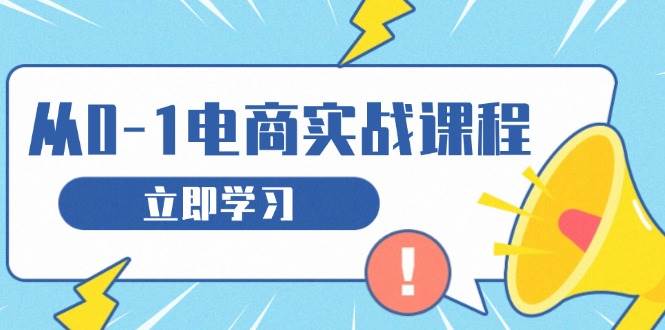 (13594期)从零做电商实战课程,教你如何获取访客、选品布局,搭建基础运营团队-来友网创