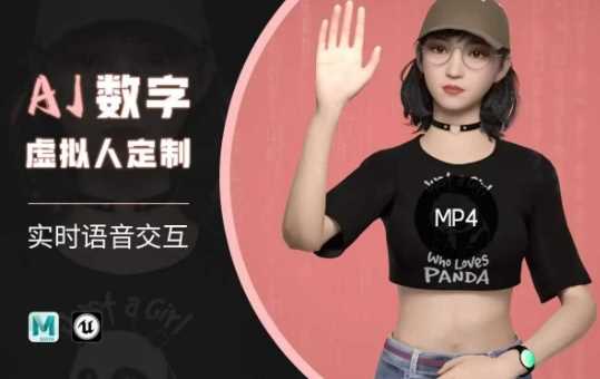 Ai数字人虚拟(智能体)实时语音交互特训营,自行定制超写实角色AI数字人交互技术-来友网创