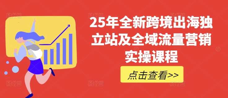 25年全新跨境出海独立站及全域流量营销实操课程,跨境电商独立站TIKTOK全域营销普货特货玩法大全-来友网创