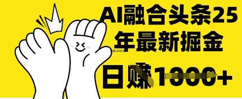 掌握这招:DeepSeek 融合今日头条,一键复制粘贴,日入 1k【揭秘】-来友网创