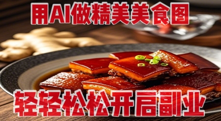 用AI做精美美食图,无需专业设备拍摄,轻轻松松开启副业-来友网创
