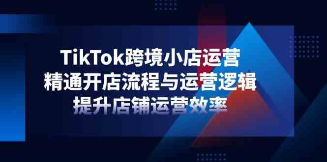 TikTok跨境小店运营,精通开店流程与运营逻辑,提升店铺运营效率-来友网创
