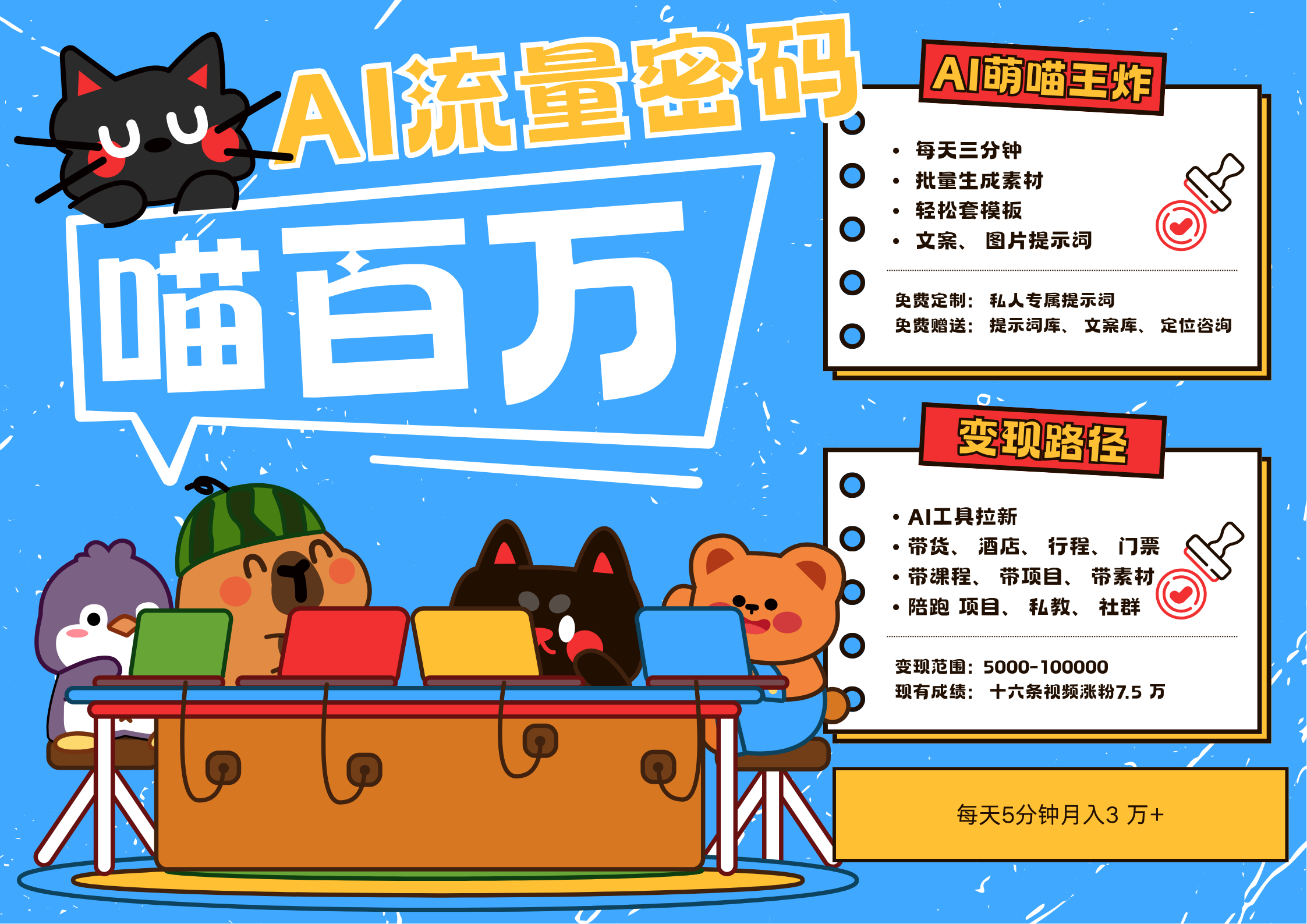 AI+宠物+旅行,2025最火流量密码 轻松用AI宠物做文旅账号,N种变现渠道月入五位数-来友网创
