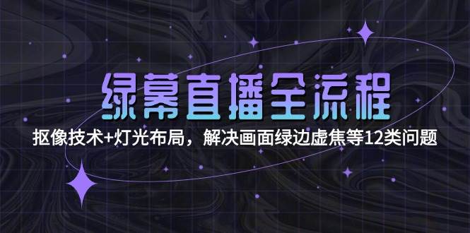 绿幕直播全流程:抠像技术+灯光布局,解决画面绿边虚焦等12类问题-来友网创