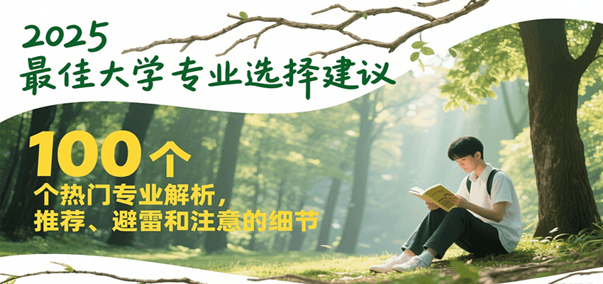 2025最佳大学专业选择建议,100个热门专业解析,推荐、避雷和注意的细节-来友网创