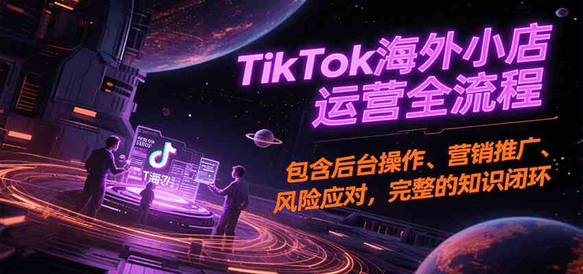 TikTok海外小店运营全流程,包含后台操作、营销推广、风险应对,完整的知识闭环-来友网创
