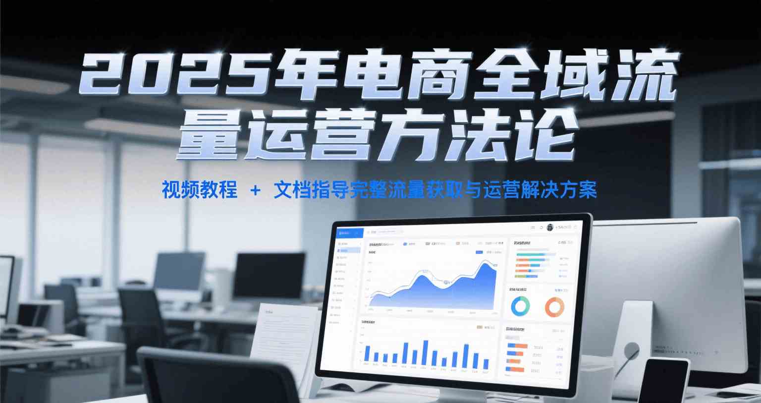 2025年电商全域流量运营方法论,视频教程+文档指导完整流量获取与运营解决方案-来友网创