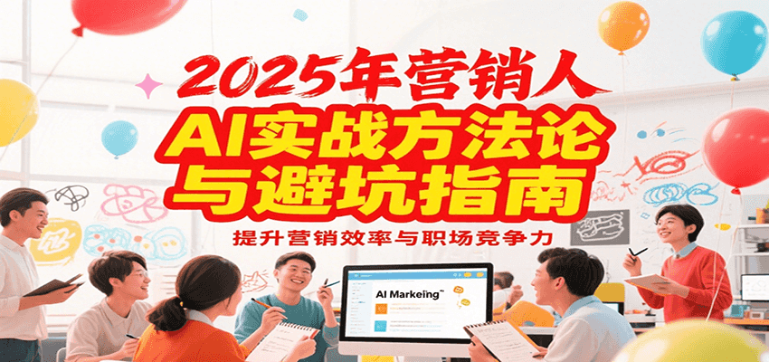 2025年营销实战方法论与避坑指南,利用AI提升营销效率与职场竞争力-来友网创