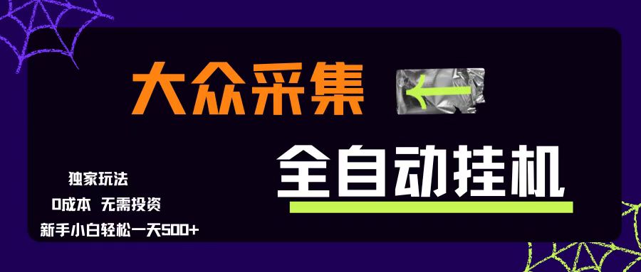 (15348期)大众采集全自动玩法,新手小白轻松一天500+,操作简单零成本-来友网创