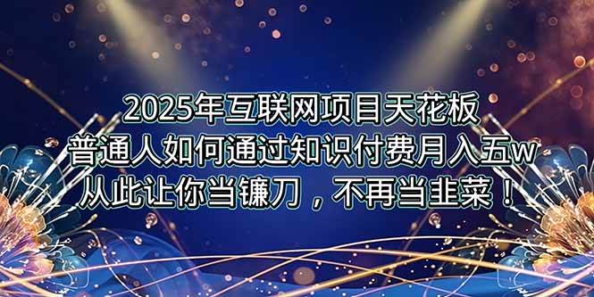 (15354期)2025年互联网项目天花板,普通人如何通过卖项目实现逆风翻盘,月入5W+!-来友网创