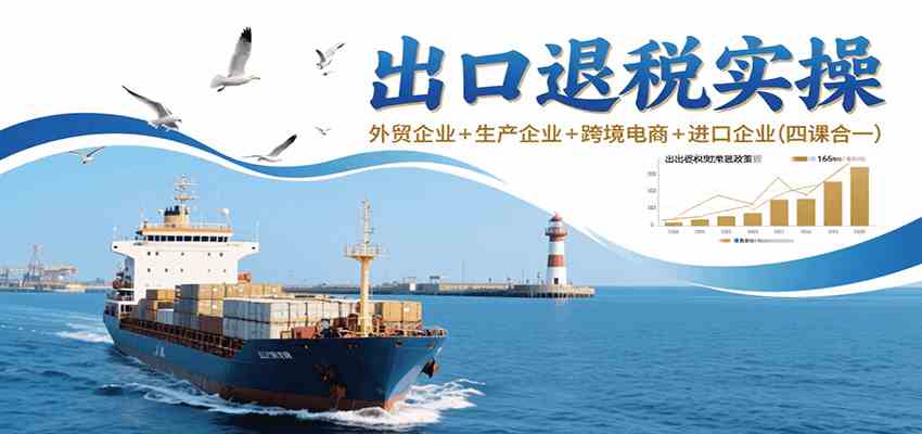 出口退税实操-外贸企业+生产企业+跨境电商+进口企业(四课合一)-来友网创