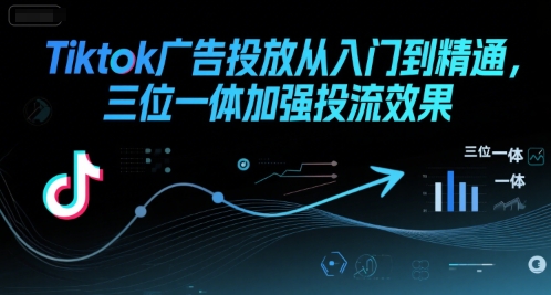 Tiktok广告投放从入门到精通,三位一体加强投流效果-来友网创