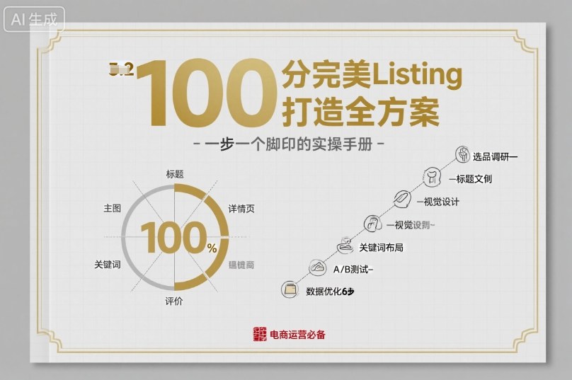 100分完美Listing打造全方案,想要完美listing必须是需要一步一个脚印的-来友网创