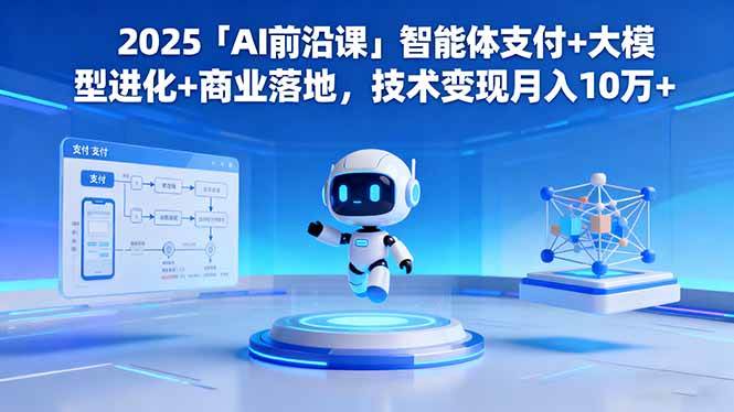 (16459期)2025「AI前沿课」智能体支付+大模型进化+商业落地,技术变现月入10万+-来友网创