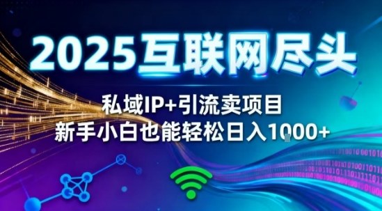 2025网创尽头王炸项目!私域IP+精准引流,新手小白在家躺賺日入1k,零经验也能上手【揭秘】-来友网创