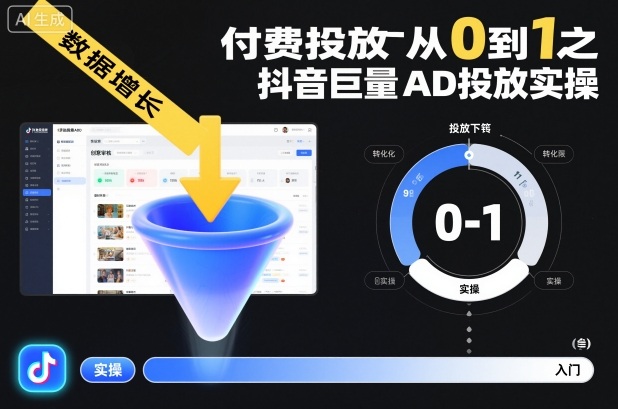 付费投放从0到1之抖音巨量AD投放实操-来友网创