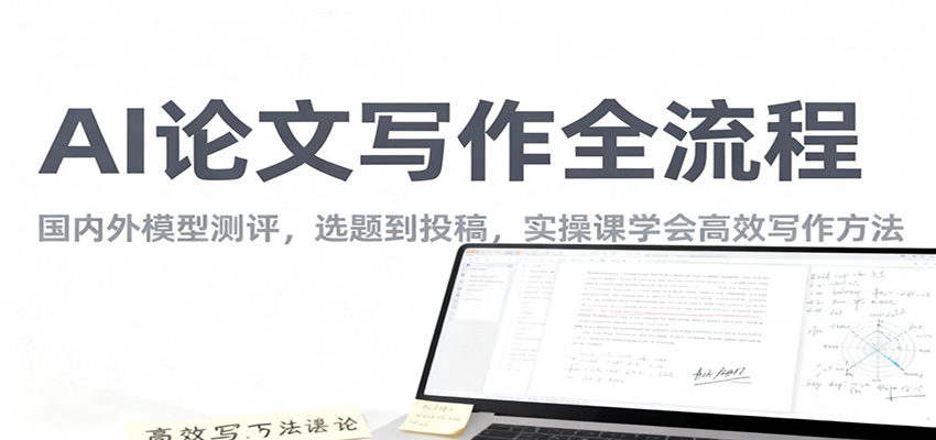 AI论文写作全流程,国内外模型测评,选题到投稿,实操课学高效写作方法-来友网创
