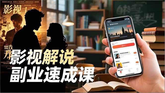 (16740期)Tk影视解说副业速成课,软件安装、全流程实操、爆款预设,新手两周变现-来友网创
