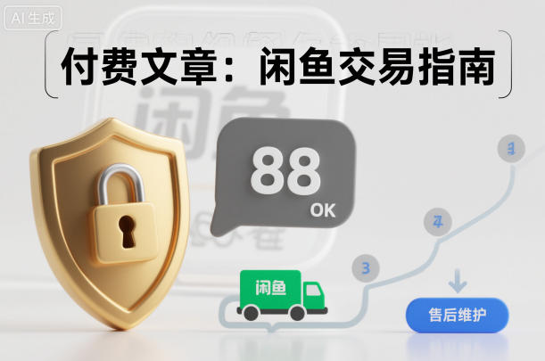 付费文章:闲鱼交易指南,怎么才能降低被坑被马扁的概率-来友网创