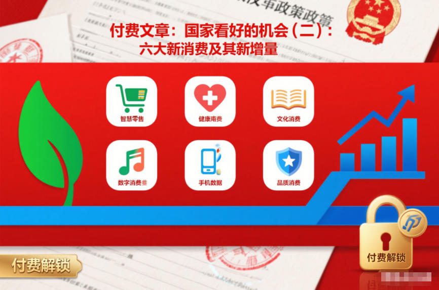 付费文章:国家看好的机会(二):六大新消费及其新增量-来友网创
