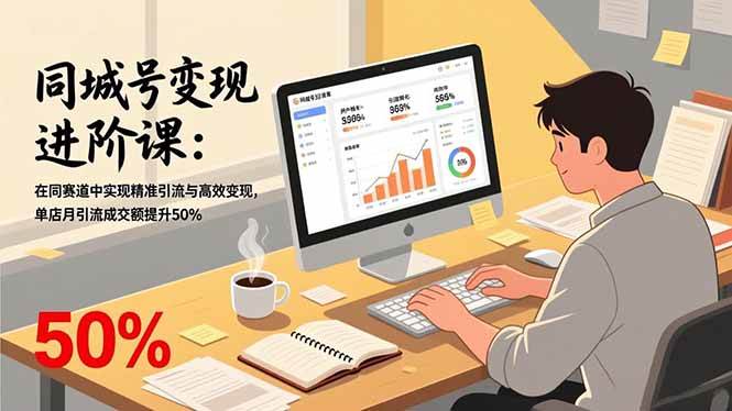 (17015期)同城号变现进阶课:在同城赛道中实现精准引流与高效变现,单店月引流成交额提升50%-来友网创