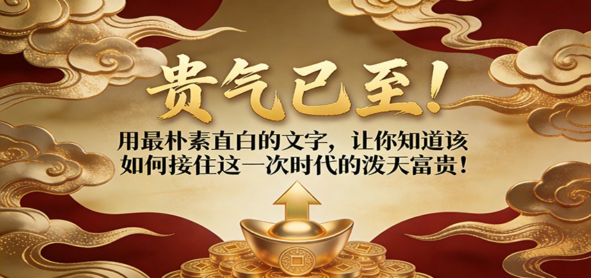 付费文章:贵气已至!用最朴素直白的文字,让你知道该如何接住这一次时代的泼天富贵!-来友网创