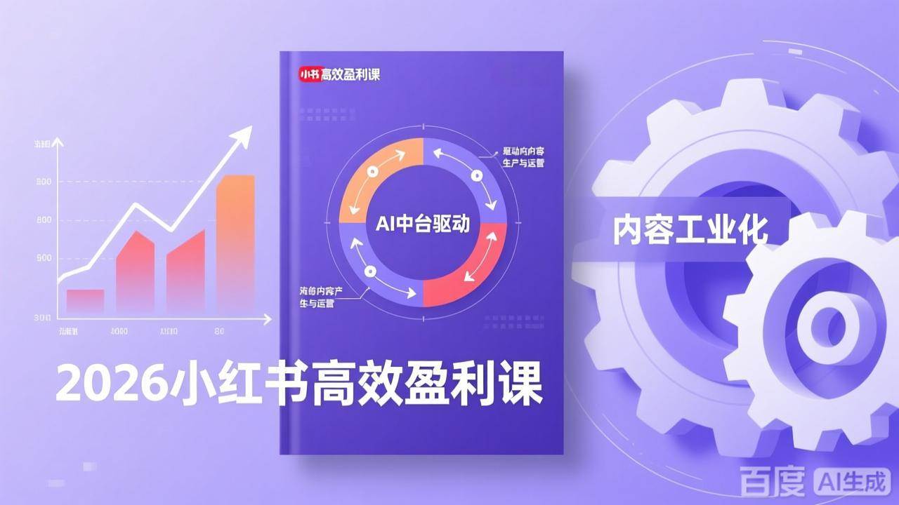 (17291期)2026小红书高效盈利课,流量双引擎+内容工业化+AI中台驱动,构建可复制的千万级营收模型-来友网创