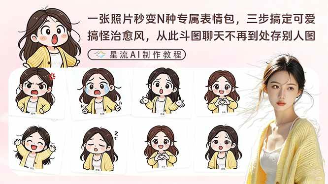 (17482期)一张照片秒变N种专属表情包,三步搞定可爱搞怪治愈风,从此斗图聊天不再到处存别人图-来友网创