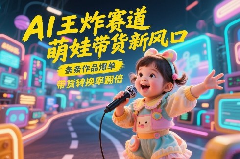 AI王炸赛道,萌娃带货新风口,条条作品爆单,带货转换率翻倍,核心逻辑拆解-来友网创
