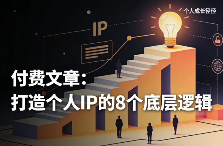 付费文章:打造个人IP的8个底层逻辑-来友网创