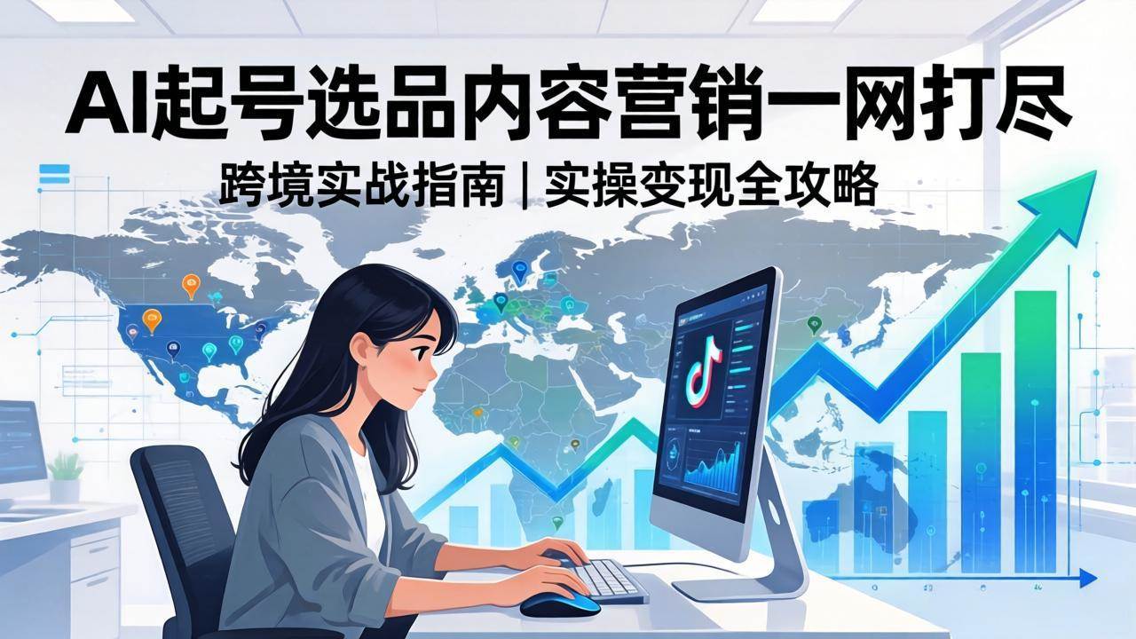 (17824期)2026 TikTok 跨境AI实操:从零基础到变现全流程,AI起号选品内容营销一网打尽-来友网创