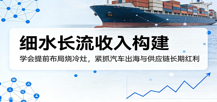 付费文章:细水长流收入构建,学会提前布局烧冷灶,紧抓汽车出海与供应链长期红利-来友网创