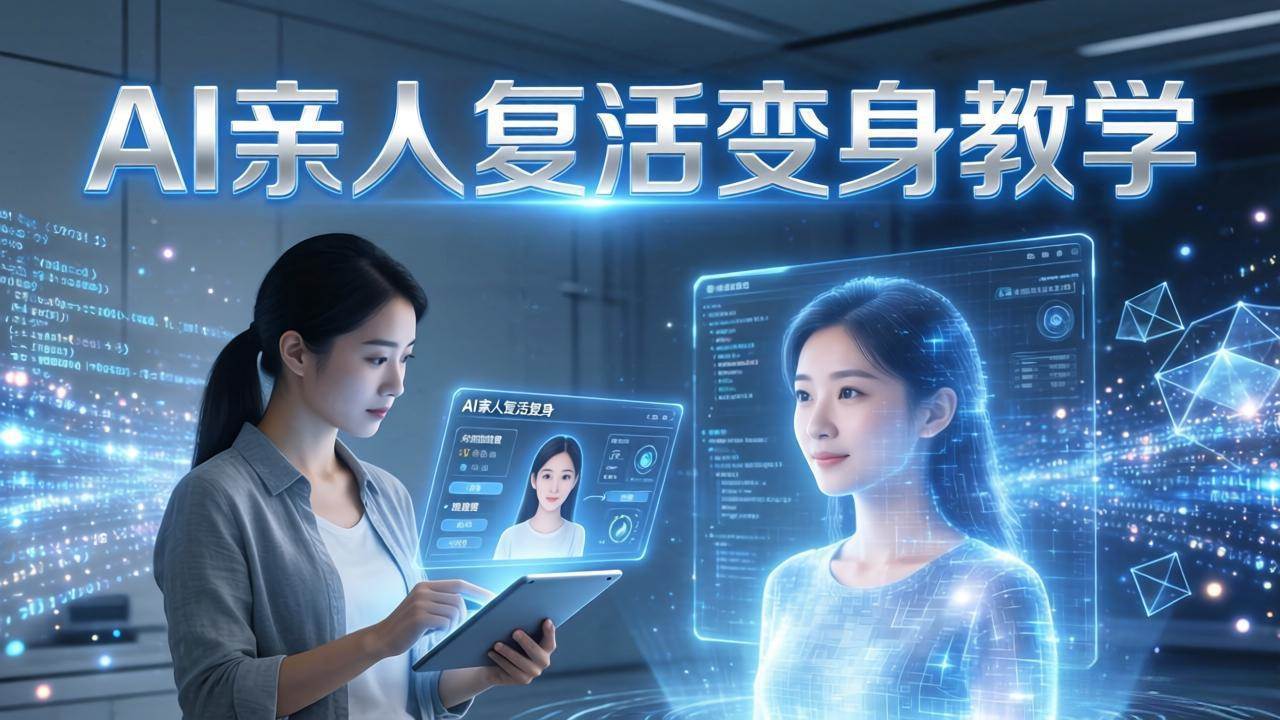 (17940期)AI亲人复活变身教学,最近超级火爆的项目,涨粉超级快,私域引流代做服务,收徒等-来友网创
