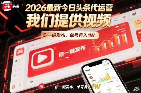 今日头条躺賺模式,你9我1,操作简单,一键发布,单机日入数百,长期合作【揭秘】-来友网创