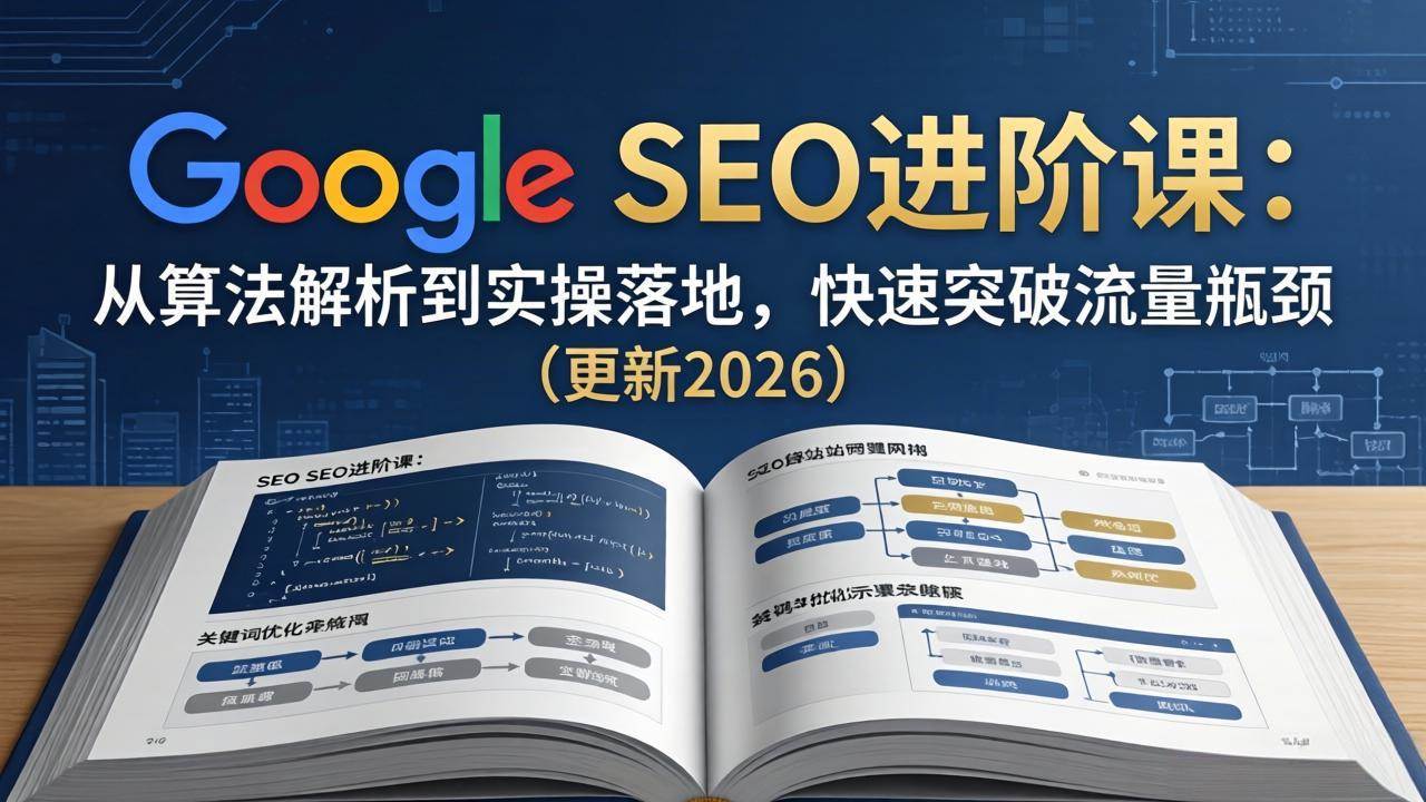 (18048期)Google SEO进阶课:从算法解析到实操落地,快速突破流量瓶颈(更新2026)-来友网创