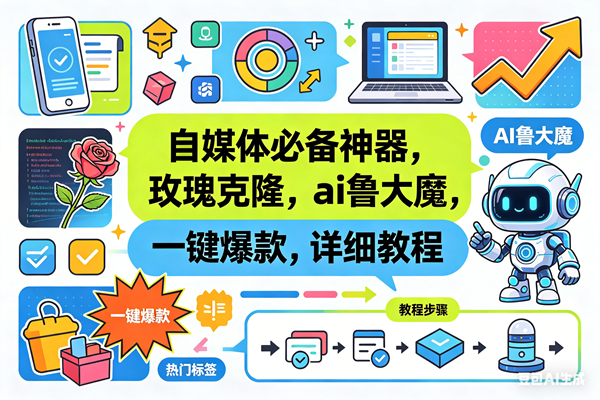 (18391期)玫瑰克隆神器,一键ai爆款工具,自媒体必备,60多个功能的详细教程-来友网创