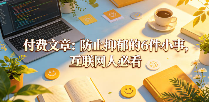 付费文章:防止抑郁的6件小事,互联网人必看!-来友网创