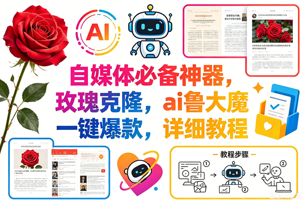 (18441期)玫瑰克隆神器,一键ai大魔,爆款工具,自媒体必备,60多个功能的详细教程-来友网创
