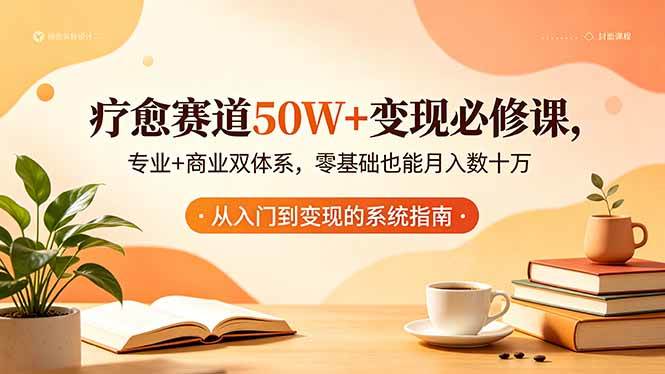 (18523期)疗愈赛道50W+变现必修课,专业+商业双体系,零基础也能月入数十万-来友网创