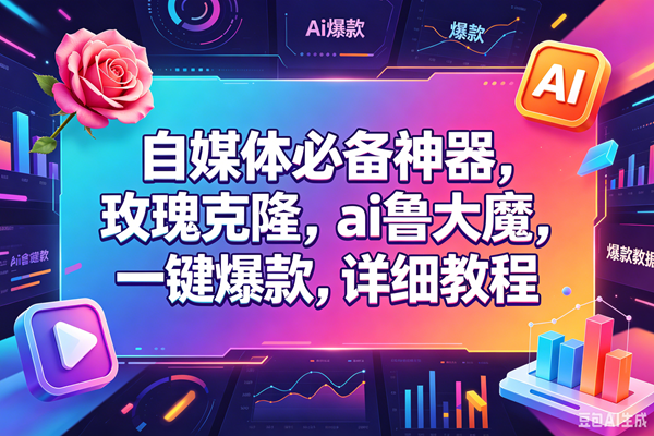 (18531期)玫瑰克隆,一键ai神器,爆款工具,自媒体必备,60多个功能的详细教程-来友网创