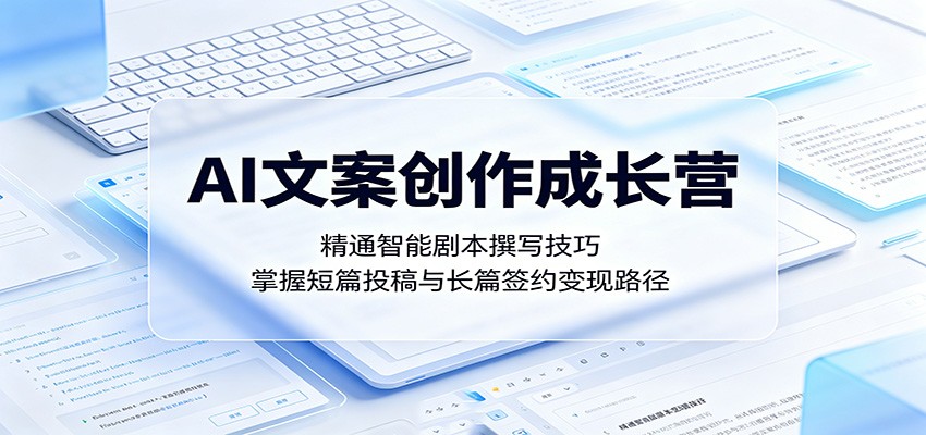 AI文案创作成长营:精通智能剧本撰写技巧,掌握短篇投稿与长篇签约变现路径-来友网创