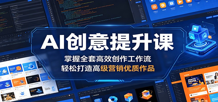 AI创意提升课:掌握全套高效创作工作流,轻松打造高级营销优质作品-来友网创