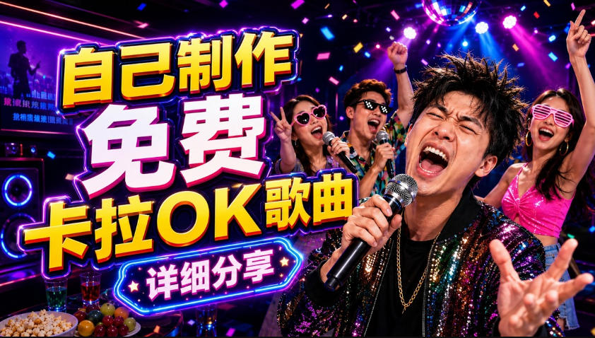 零基础AI制作免费卡拉OK视频教程,从歌曲生成、音轨分离到字幕制作、视频导出,手把手教学-来友网创