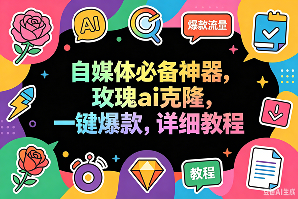 (18563期)玫瑰克隆工具,一键ai神器,爆款工具,自媒体必备,60多个功能详细教程-来友网创