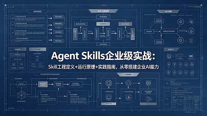 (18565期)Agent Skills企业级实战:Skill工程定义+运行原理+实践指南,从零搭建企业AI能力-来友网创