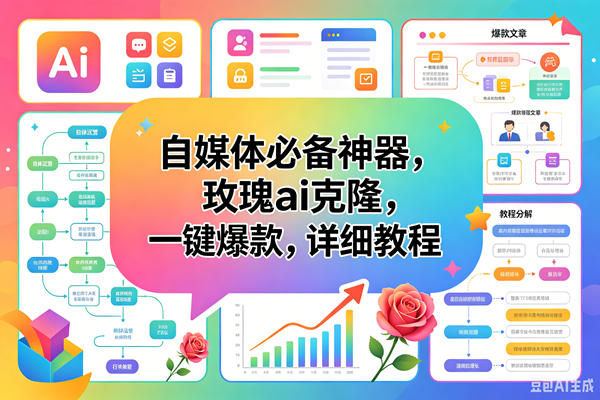 (18598期)玫瑰克隆工具,一键ai神器,爆款工具,自媒体必备,60多个功能,详细教程-来友网创