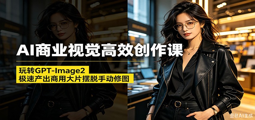AI商业视觉高效创作课:玩转GPT-Image2,极速产出商用大片摆脱手动修图-来友网创