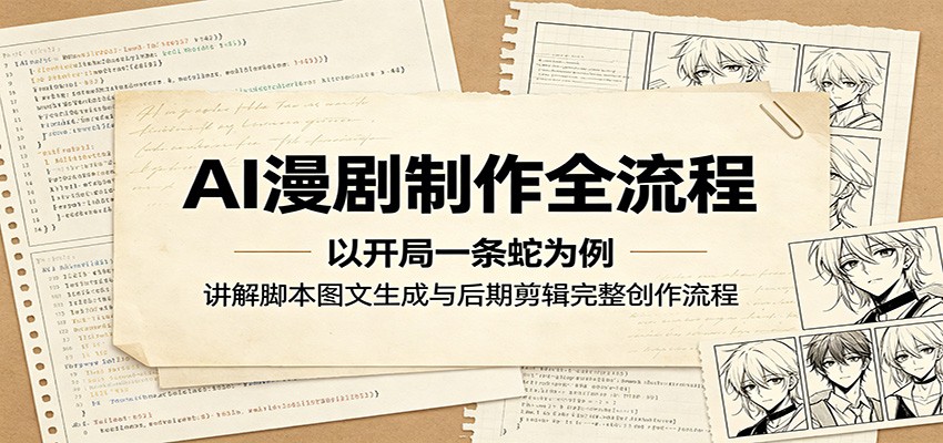 AI漫剧制作全流程:以开局一条蛇为例,讲解脚本图文生成与后期剪辑完整创作流程-来友网创